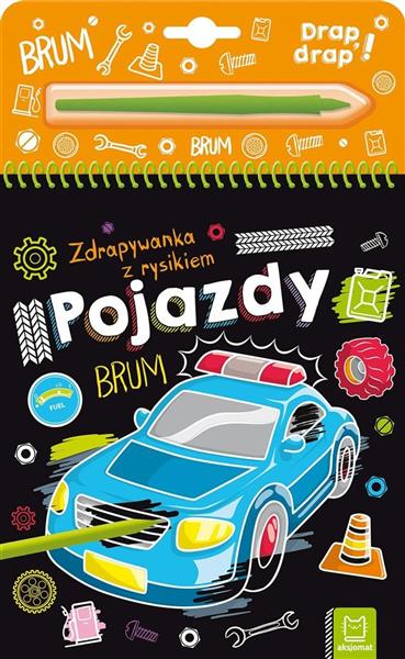 POJAZDY. ZDRAPYWANKA Z RYSIKIEM