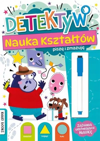 PISZĘ I ZMAZUJĘ DETEKTYW NAUKA KSZTAŁTÓW