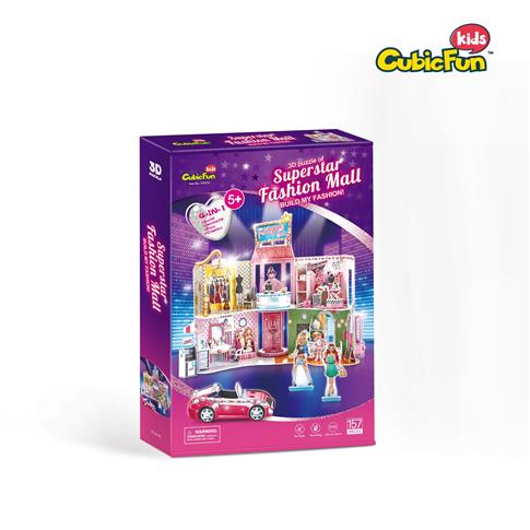 PUZZLE 3D 157 EL. SUPERSTAR FASHION MALL CUBIC FUN
