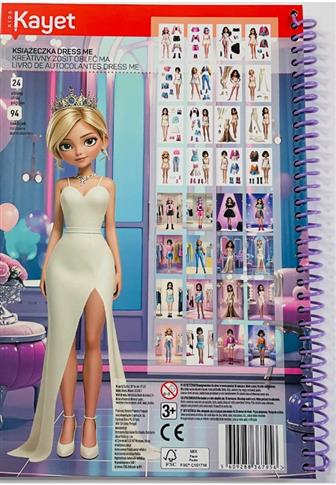 KAYET KSIĄŻECZKA DLA DZIEWCZYNEK FASHION GIRL, NAK