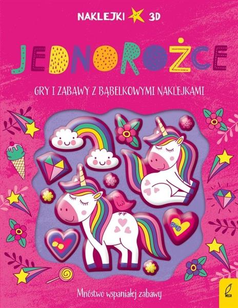 WYPUKŁE NAKLEJKI. JEDNOROŻCE