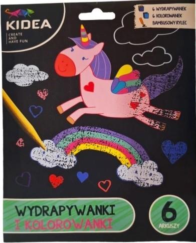 WYDRAPYWANKA ZDRAPYWANKA KOLOROWANKA JEDNOROŻCE 6