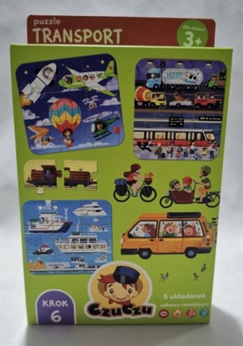 PUZZLE CZUCZU 45 ELEMENTÓW TRANSPORT