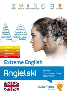 Extreme English. Angielski.  System Intensywnej Nauki Słownictwa. Poziom podstawowy A1-A2, średni B1-B2,  zaawansowany C1 i biegły C2