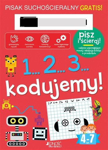 1...2...3... kodujemy! Książka z pisakiem suchości