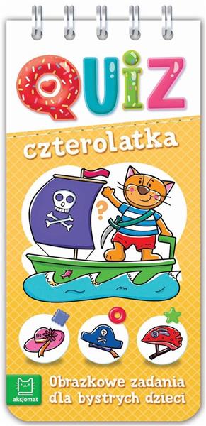 QUIZ CZTEROLATKA. OBRAZKOWE ZADANIA DLA BYSTRYCH..