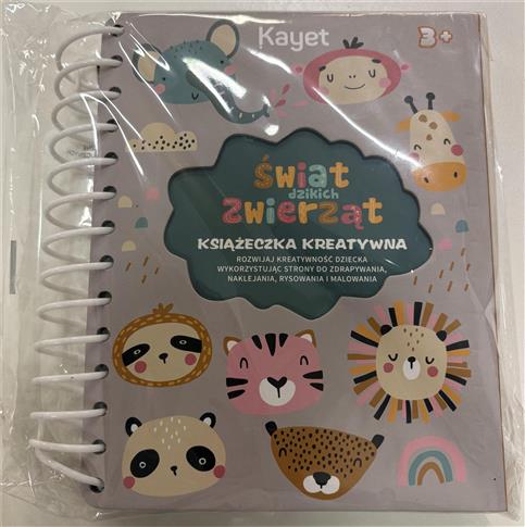 ŚWIAT DZIKICH ZWIERZĄT KSIĄŻECZKA KREATYWNA