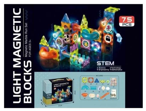 MADEJ Układanka magnetyczna - Tor 75 elementów