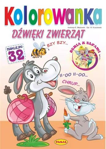 Kolorowanka. Dźwięki zwierząt