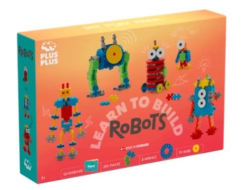 Plus-Plus, klocki, Naucz się budować roboty- 275 e