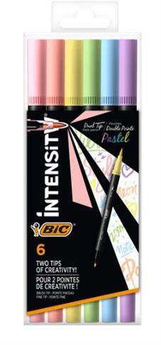 BIC, DWUSTRONNY PISAK, INTENSITY DUAL TIP, PASTEL