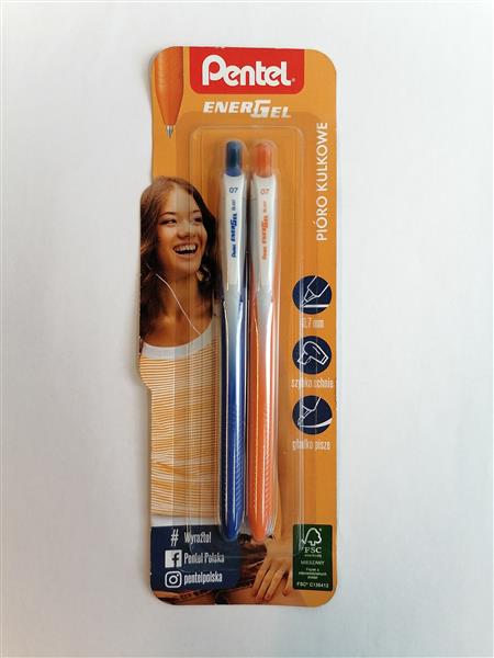 PENTEL. PIÓRO KULKOWE 2SZT. MIX WZORÓW