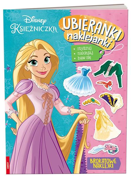DISNEY KSIĘŻNICZKA. UBIERANKI NAKLEJANKI