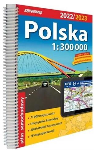 Atlas samochodowy Polska 1:300 000