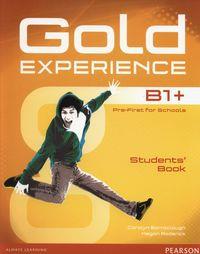 GOLD EXPERIENCE B1+. STUDENTS  BOOK + DVD