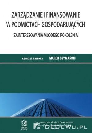 ZARZĄDZANIE I FINANSOWANIE W PODMIOTACH GOSP. T4