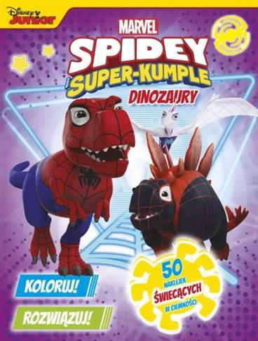 DINOZAURY. MARVEL SPIDEY I SUPER-KUMPLE. KOLORUJ!