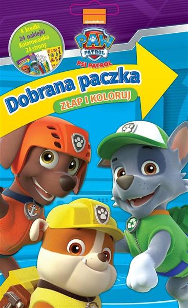 DOBRANA PACZKA. ZŁAP I KOLORUJ. PSI PATROL