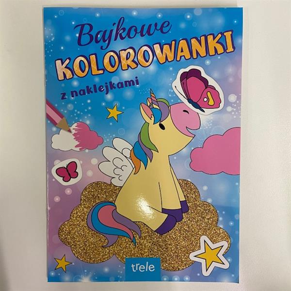 BAJKOWE KOLOROWANKI Z NAKLEJKAMI