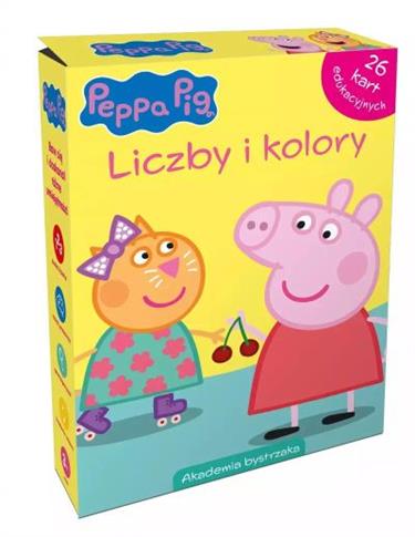 ŚWINKA PEPPA. LICZBY I KOLORY. KARTY EDUKACYJNE W