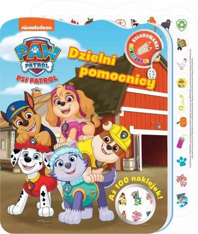 DZIELNI POMOCNICY, PSI PATROL. KOLOROWANKI NAKLEJA