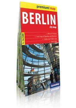 BERLIN; PLAN MIASTA W KARTONOWEJ OPRAWIE 1:16 500