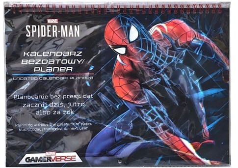 KALENDARZ PLANER BEZDATOWY DLA DZIECI MARVEL SPIDE