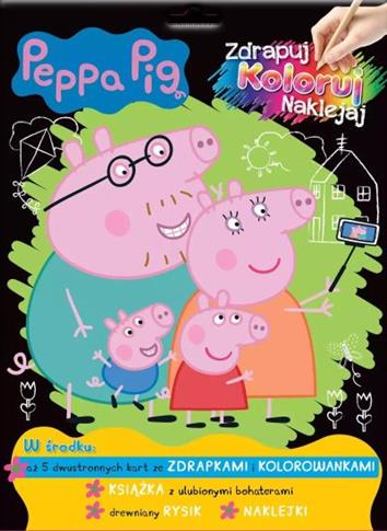 PEPPA PIG. ZDRAPUJ, KOLORUJ, NAKLEJAJ