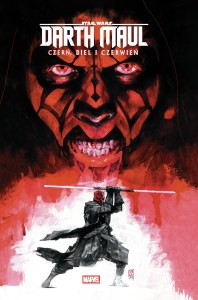 Darth Maul. Star Wars. Czerń, biel i czerwień