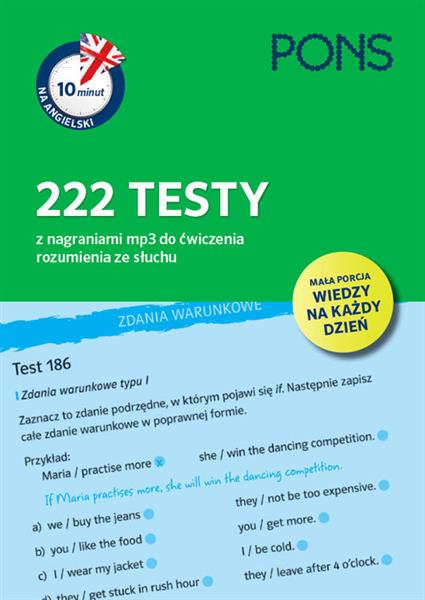 10 MINUT NA ANGIELSKI. 222 TESTY PONS