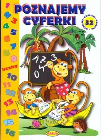 POZNAJEMY CYFERKI - 32 NAKLEJKI PASJA