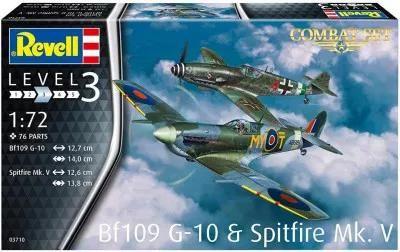 Zestaw do sklejania BF109G-10 & Spitfire MK.V (GXP