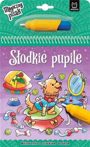 słodkie pupile malowanka z pisakiem wodnym