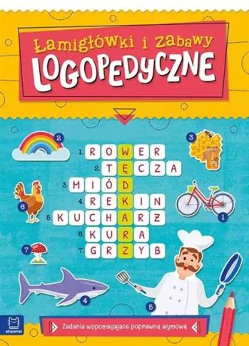 Łamigłówki i zabawy logopedyczne. Zadania wspomaga
