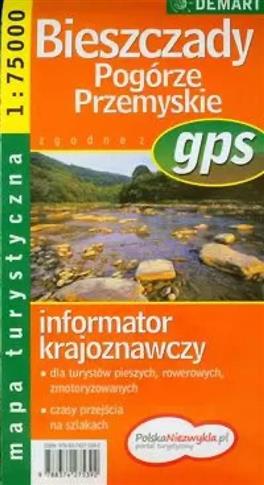 Bieszczady Pogórze Przemyskie mapa turystyczna 1: