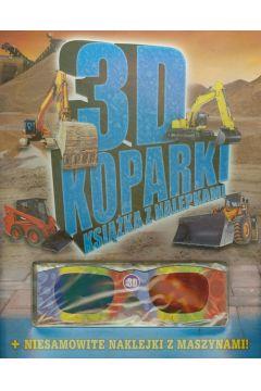 3D KOPARKI KSIĄŻKA Z NALEPKAMI