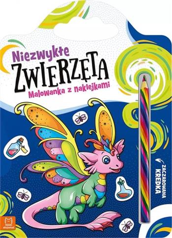 Niezwykłe zwierzęta Malowanka z naklejkami Zaczaro