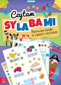 Czytam sylabami. Pierwsze kroki w nauce czytania + naklejki