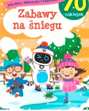 KOLORUJ I NAKLEJAJ Z KERFUSIEM. ZABAWY NA ŚNIEGU