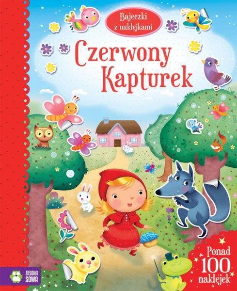 BAJECZKI Z NAKLEJKAMI. CZERWONY KAPTUREK NOWE