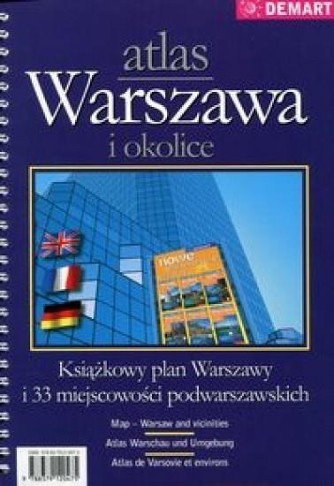 WARSZAWA I OKOLICE - ATLAS MIASTA (NOWE WYDANIE)