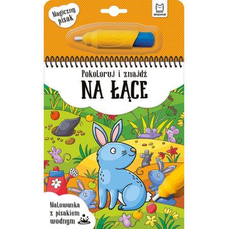 Pokoloruj i znajdź na łące