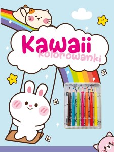 Kawaii kolorowanki. Niebieska