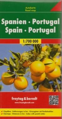 HISZPANIA PORTUGALIA MAPA 1:700 000
