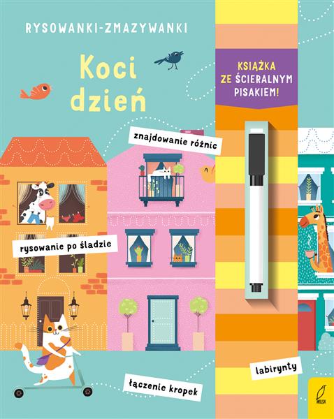 RYSOWANKI-ZMAZYWANKI KOCI DZIEŃ