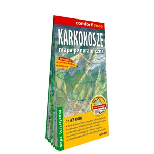 Karkonosze mapa panoramiczna laminowana mapa turystyczna 1:33 000