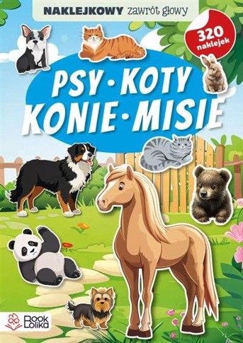 NAKLEJKOWY ZAWRÓT GŁOWY. PSY, KOTY, KONIE, MISIE