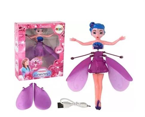 Magiczna lalka latająca wróżka fioletowa