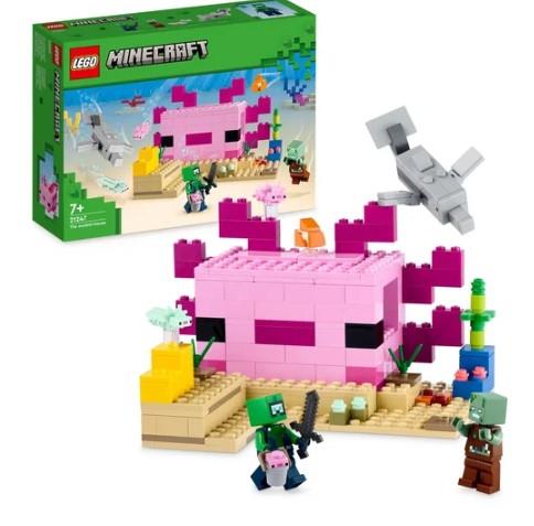 LEGO MINECRAFT, KLOCKI, DOM AKSOLOTLA, 21247