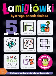 ŁAMIGŁÓWKI bystrego przedszkolaka z wesołą żabką. Ciekawe zadania do głowy łamania. Od 5 lat
